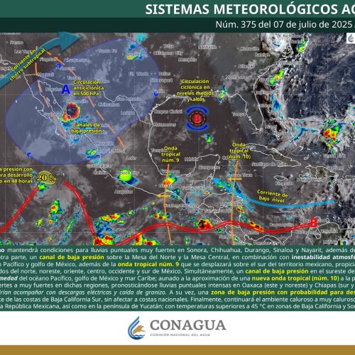 CONTINÚAN LAS LLUVIAS EN TODO EL ESTADO